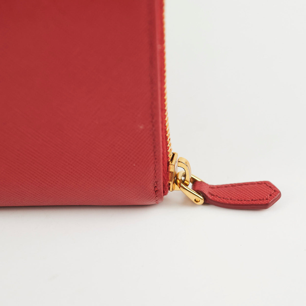 Prada Saffiano Long Zip Wallet Red - photo 10