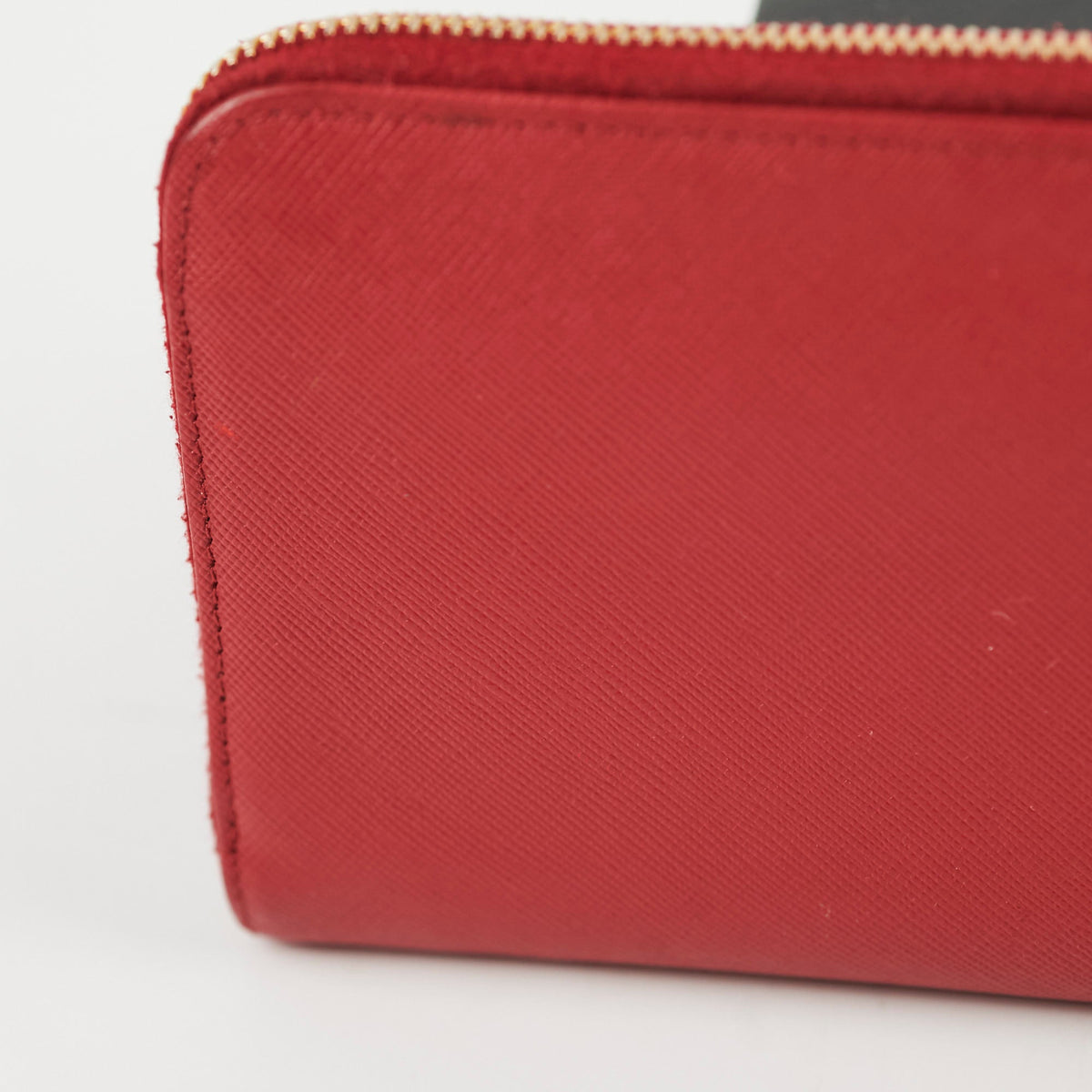 Prada Saffiano Long Zip Wallet Red - photo 9