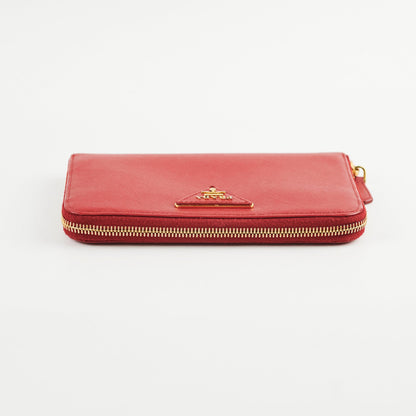 Prada Saffiano Long Zip Wallet Red - photo 3