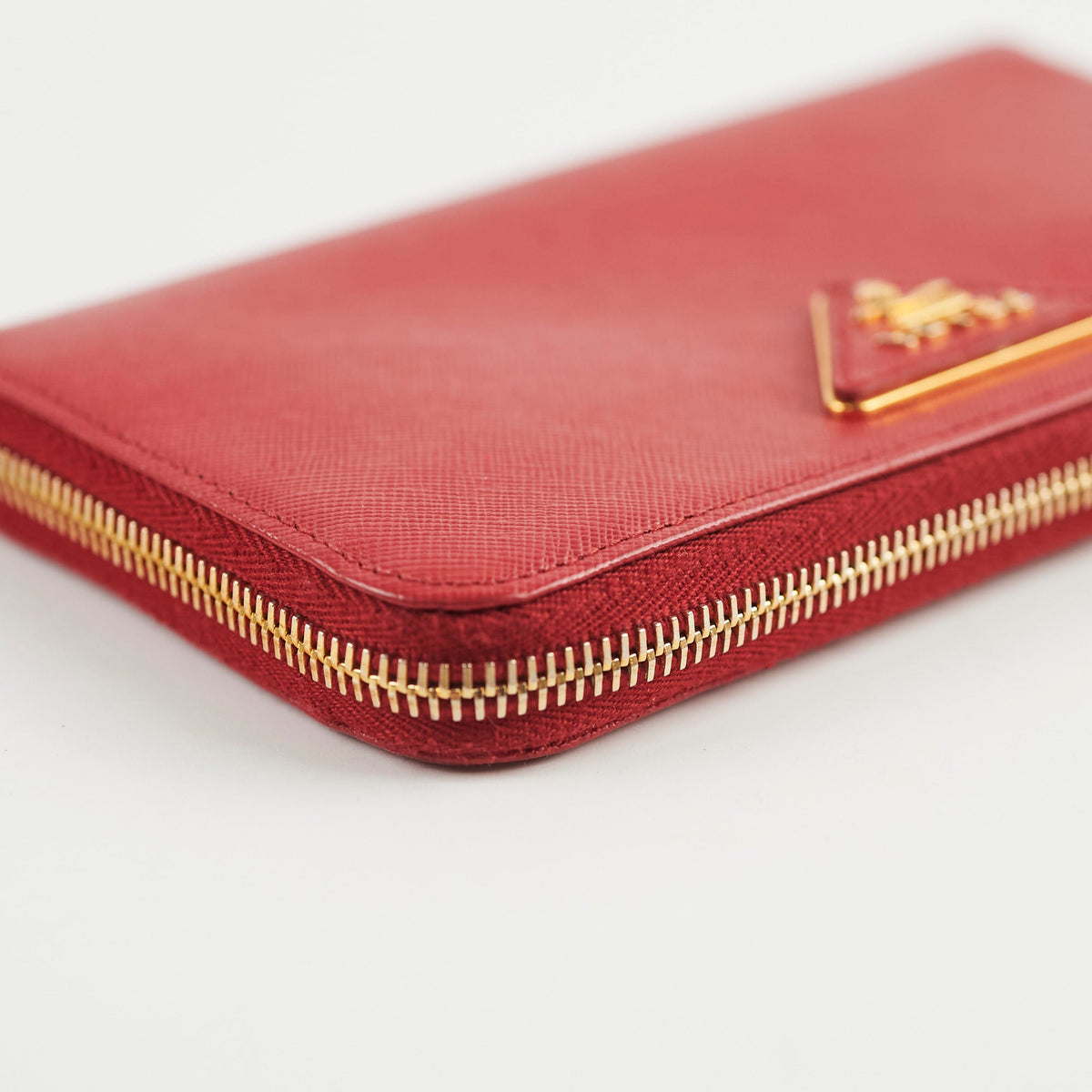 Prada Saffiano Long Zip Wallet Red - photo 8