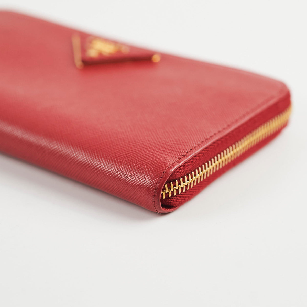 Prada Saffiano Long Zip Wallet Red - photo 13