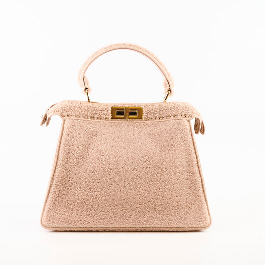 Fendi Peekaboo Shearling Medium Light Pink - photo 2