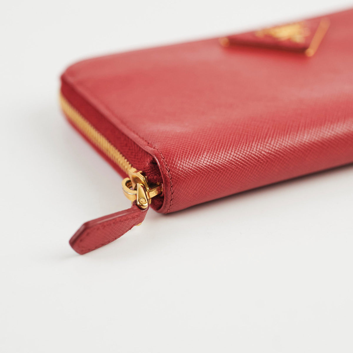 Prada Saffiano Long Zip Wallet Red - photo 12