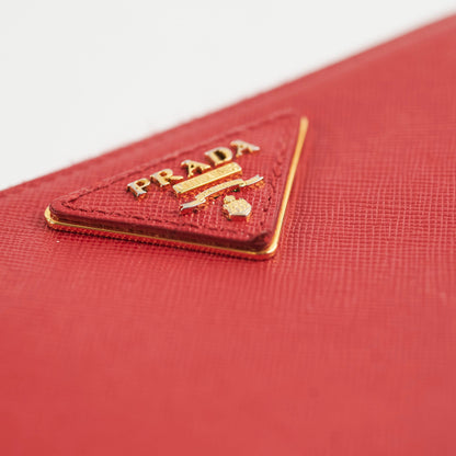 Prada Saffiano Long Zip Wallet Red - photo 14