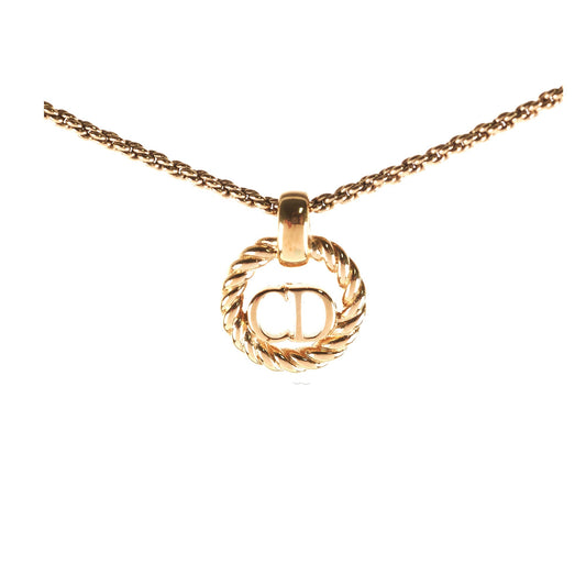 Chrisitan Dior Gold Logo Necklace Costume Jewellery - photo 1