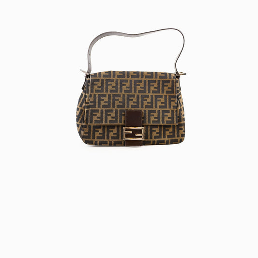 Fendi Canvas Mamma Baguette Shoulder - photo 1