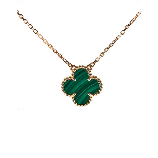 Van Cleef & Arpels Vintage Alhambra Malachite Necklace - photo 1