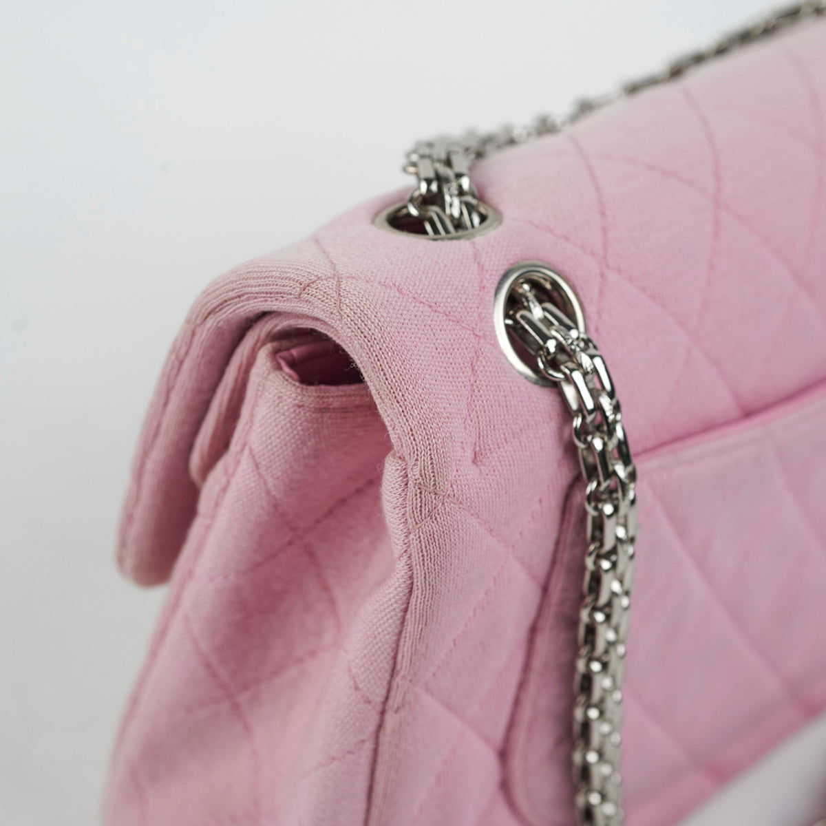 Chanel Classic Flap Small Pink Fabric - Series 6 - photo 5