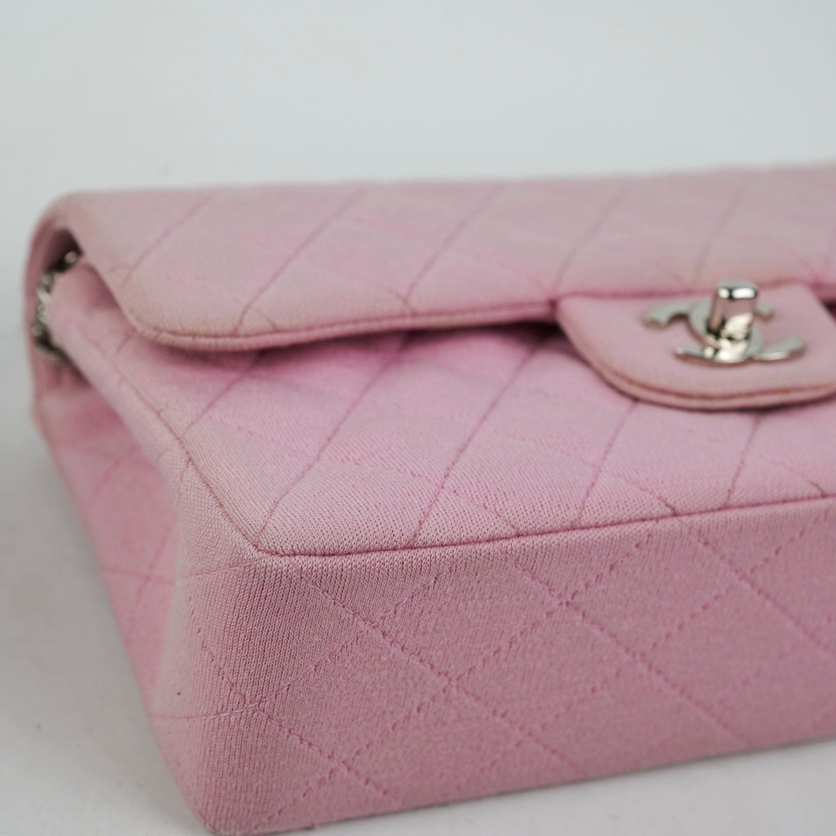 Chanel Classic Flap Small Pink Fabric - Series 6 - photo 16