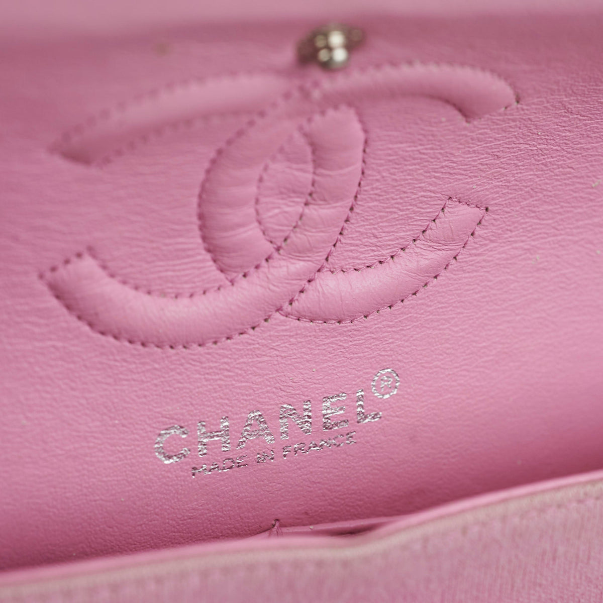 Chanel Classic Flap Small Pink Fabric - Series 6 - photo 11