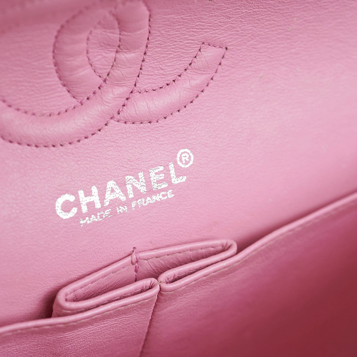 Chanel Classic Flap Small Pink Fabric - Series 6 - photo 8