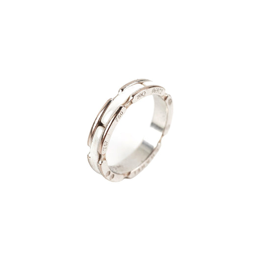 Chanel White Ceramic Ring Size 57 - photo 1