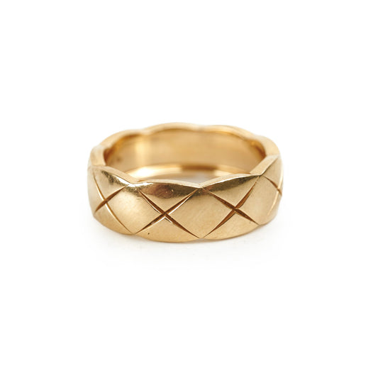 Chanel Coco Crush Ring Yellow Gold Size 55 - photo 1