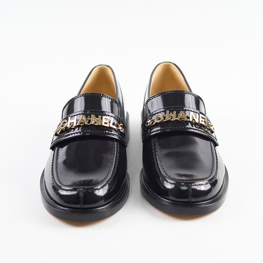 Chanel Patent Loafers Black Size 41C - photo 2
