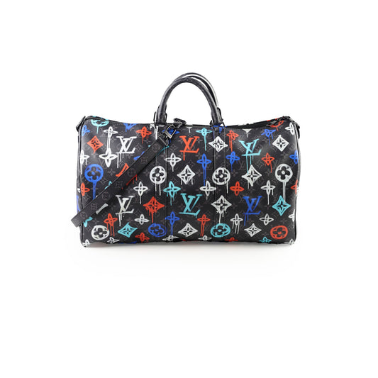 Louis Vuitton Keepall Bandouliere 50 Graffiti Multicolour travel bag - photo 1