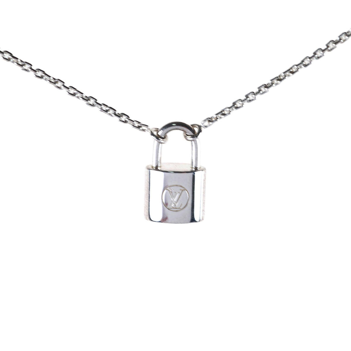 Louis Vuitton Lock Sterling Silver Necklace - photo 1