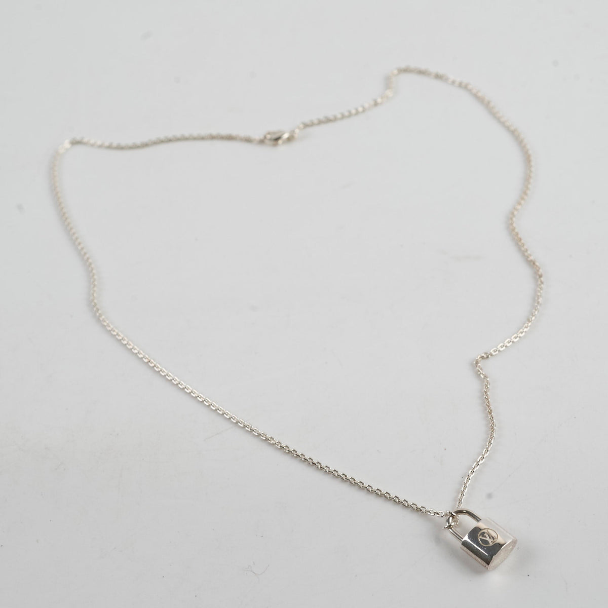 Louis Vuitton Lock Sterling Silver Necklace - photo 2