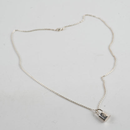 Louis Vuitton Lock Sterling Silver Necklace - photo 2