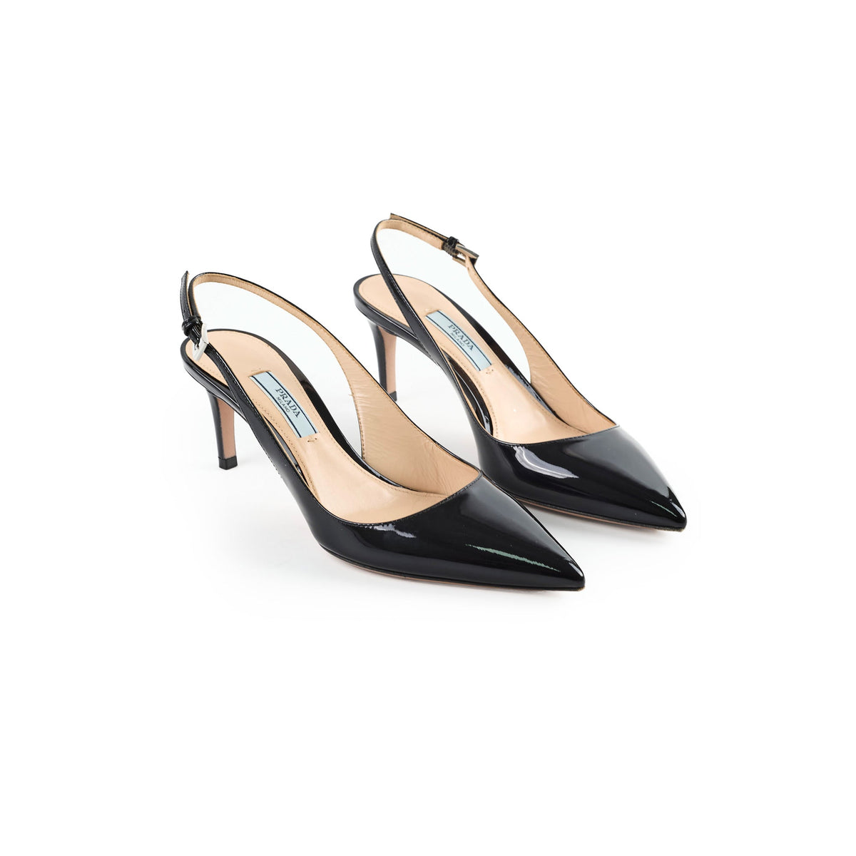 Prada Patent Sling Backs Black Size 36 - photo 1