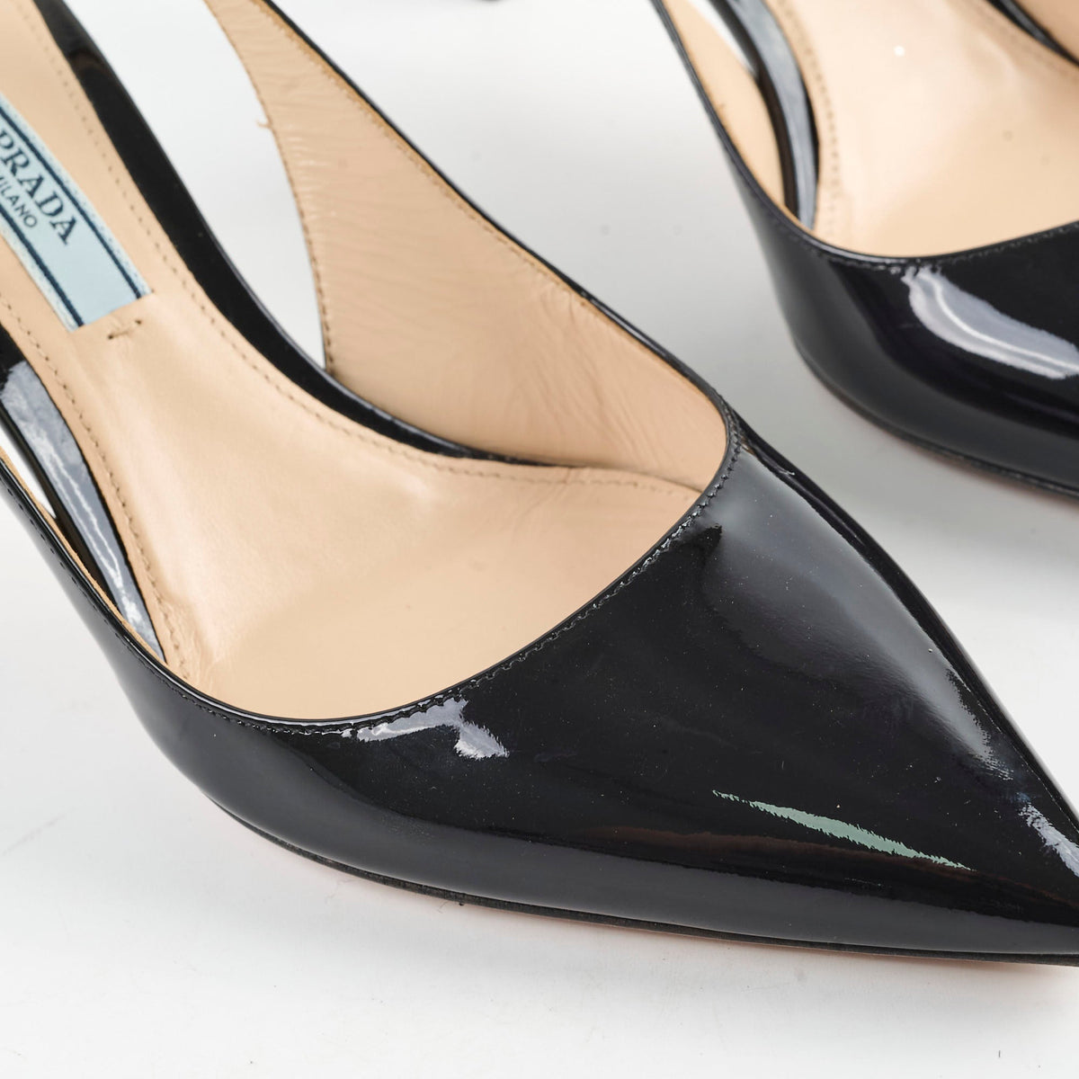 Prada Patent Sling Backs Black Size 36 - photo 6
