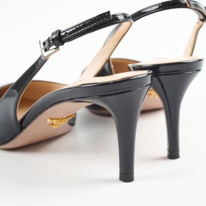 Prada Patent Sling Backs Black Size 36 - photo 11