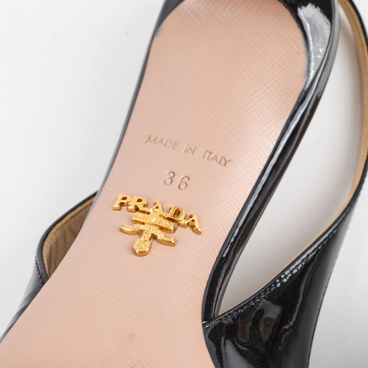 Prada Patent Sling Backs Black Size 36 - photo 5