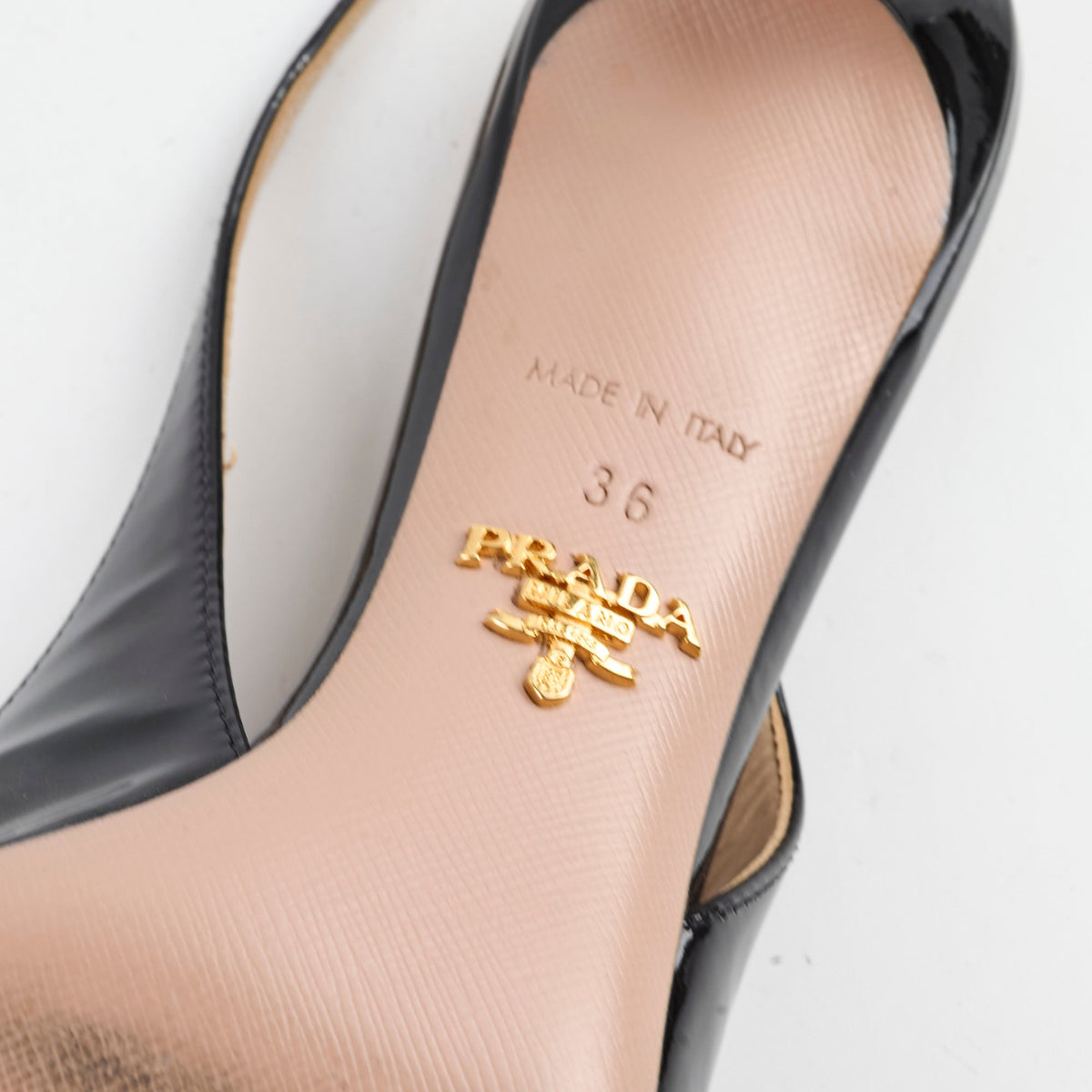 Prada Patent Sling Backs Black Size 36 - photo 4