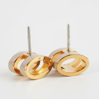 Hermes H Pop Earrings Marron Glance - photo 5