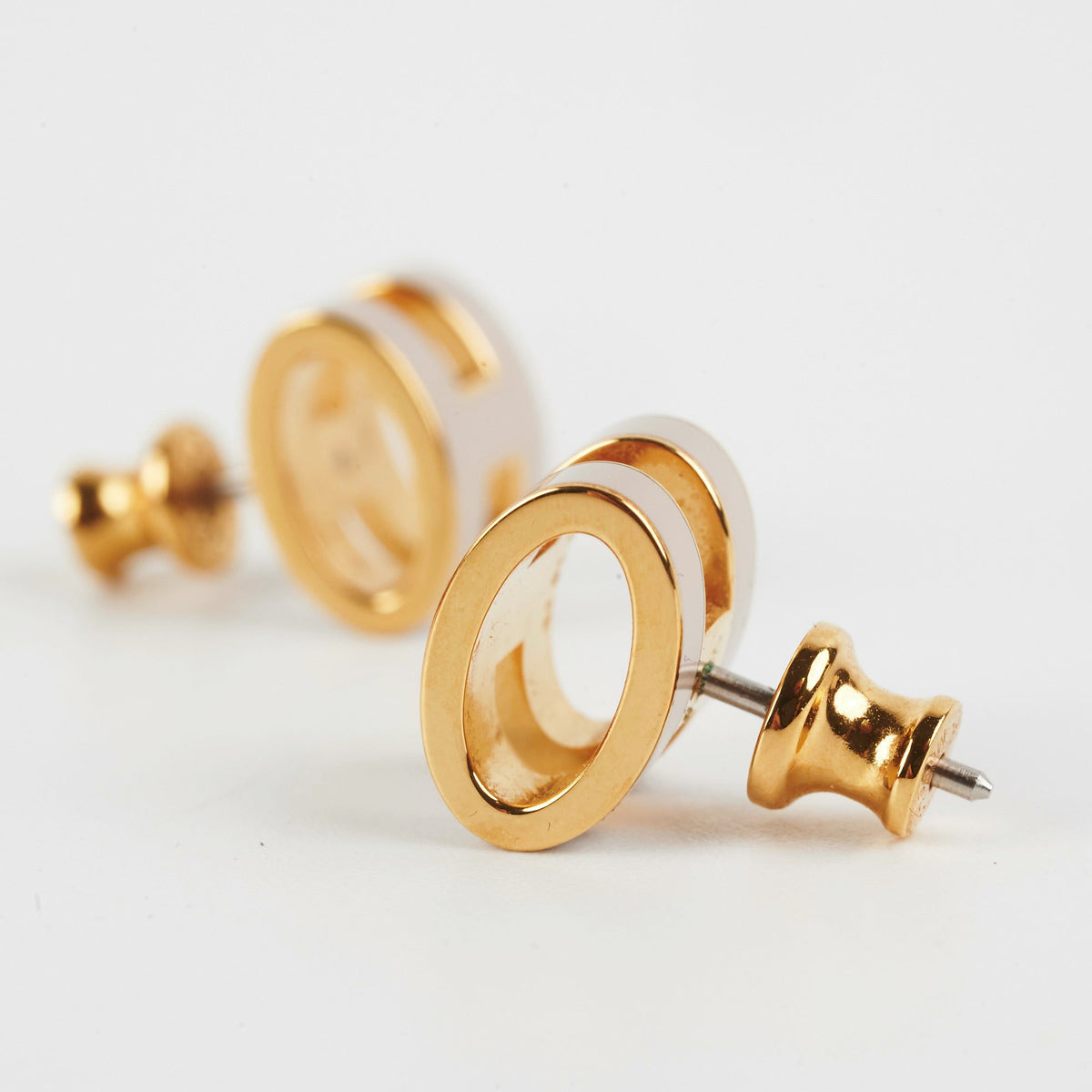 Hermes H Pop Earrings Marron Glance - photo 4