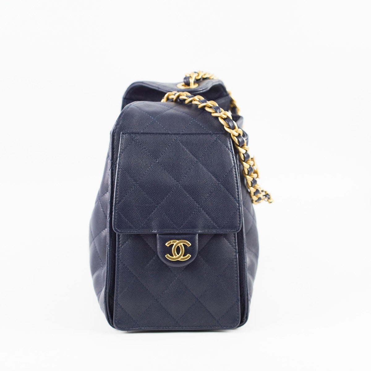 Chanel 25 Navy Caviar Small (microchipped) - photo 2