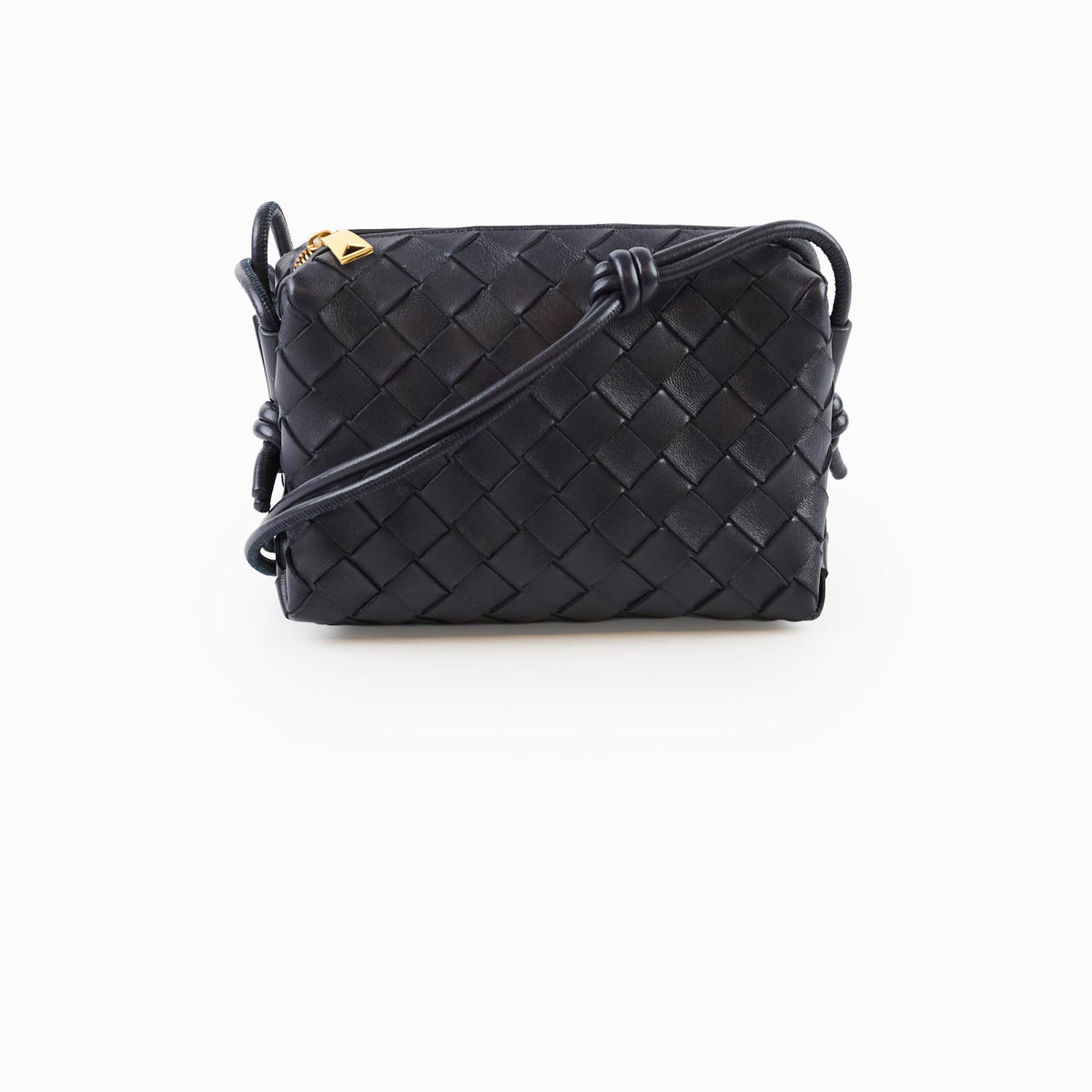 Bottega Veneta Mini Loop Navy Intrecciato leather - photo 1