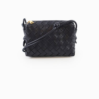 Bottega Veneta Mini Loop Navy Intrecciato leather - photo 1