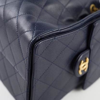 Chanel 25 Navy Caviar Small (microchipped) - photo 11