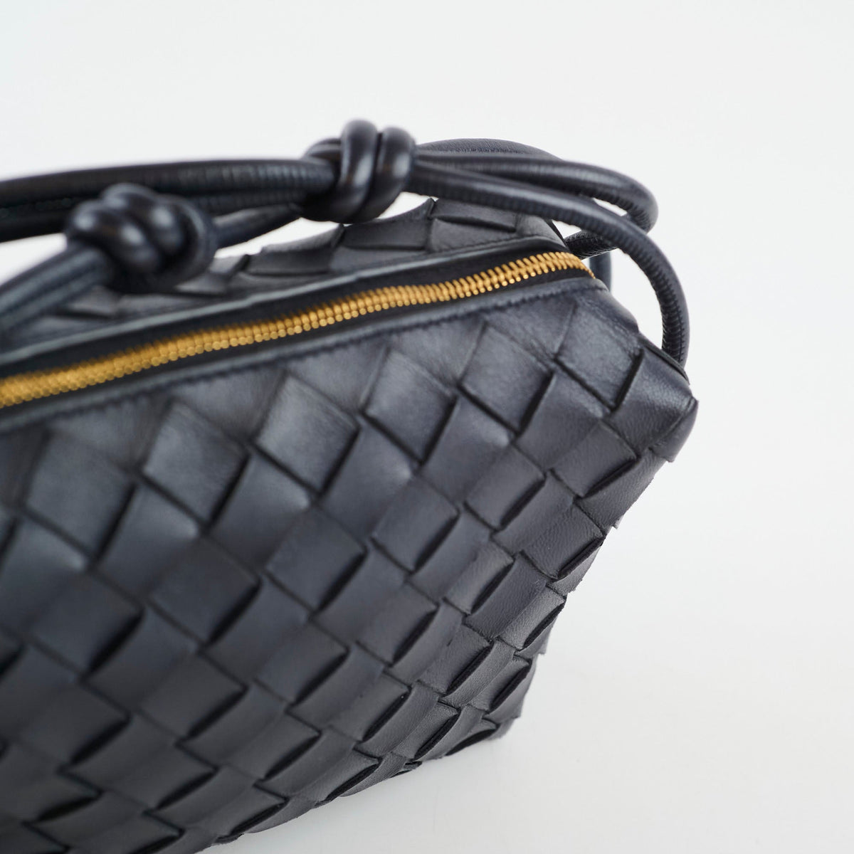 Bottega Veneta Mini Loop Navy Intrecciato leather - photo 5