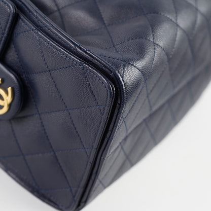 Chanel 25 Navy Caviar Small (microchipped) - photo 10