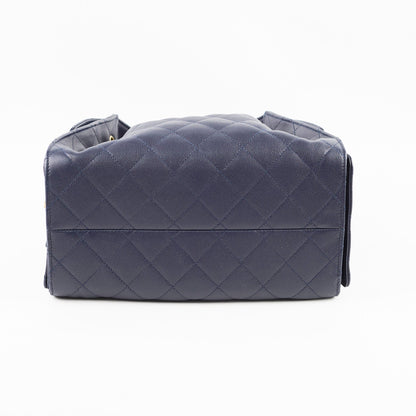 Chanel 25 Navy Caviar Small (microchipped) - photo 6
