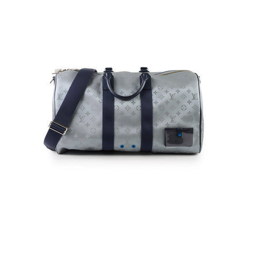 Louis Vuitton Satellite Keepall 50 Bandouliere Silver - photo 1