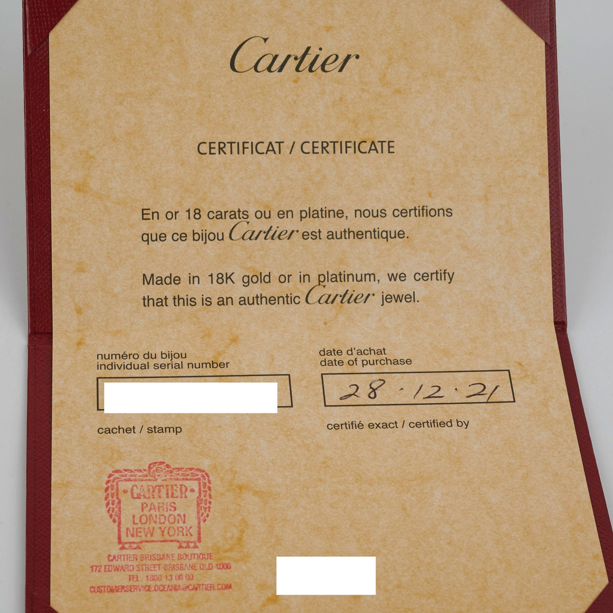 Cartier Love Ring Rose Gold 3 Diamond (Size 59) - photo 8
