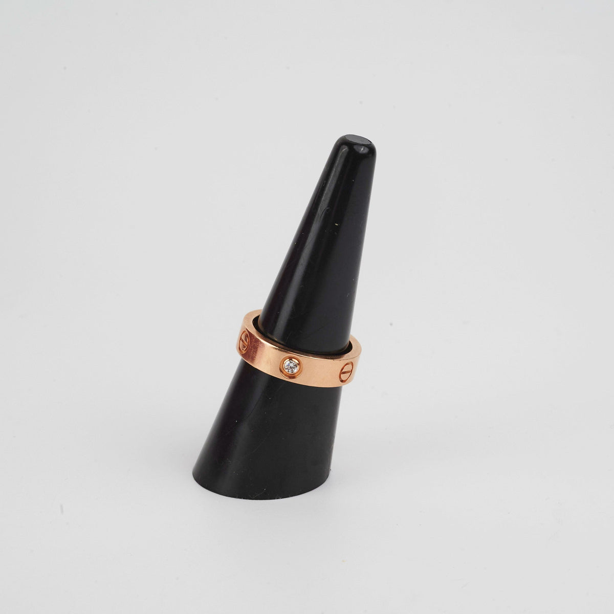 Cartier Love Ring Rose Gold 3 Diamond (Size 59) - photo 7