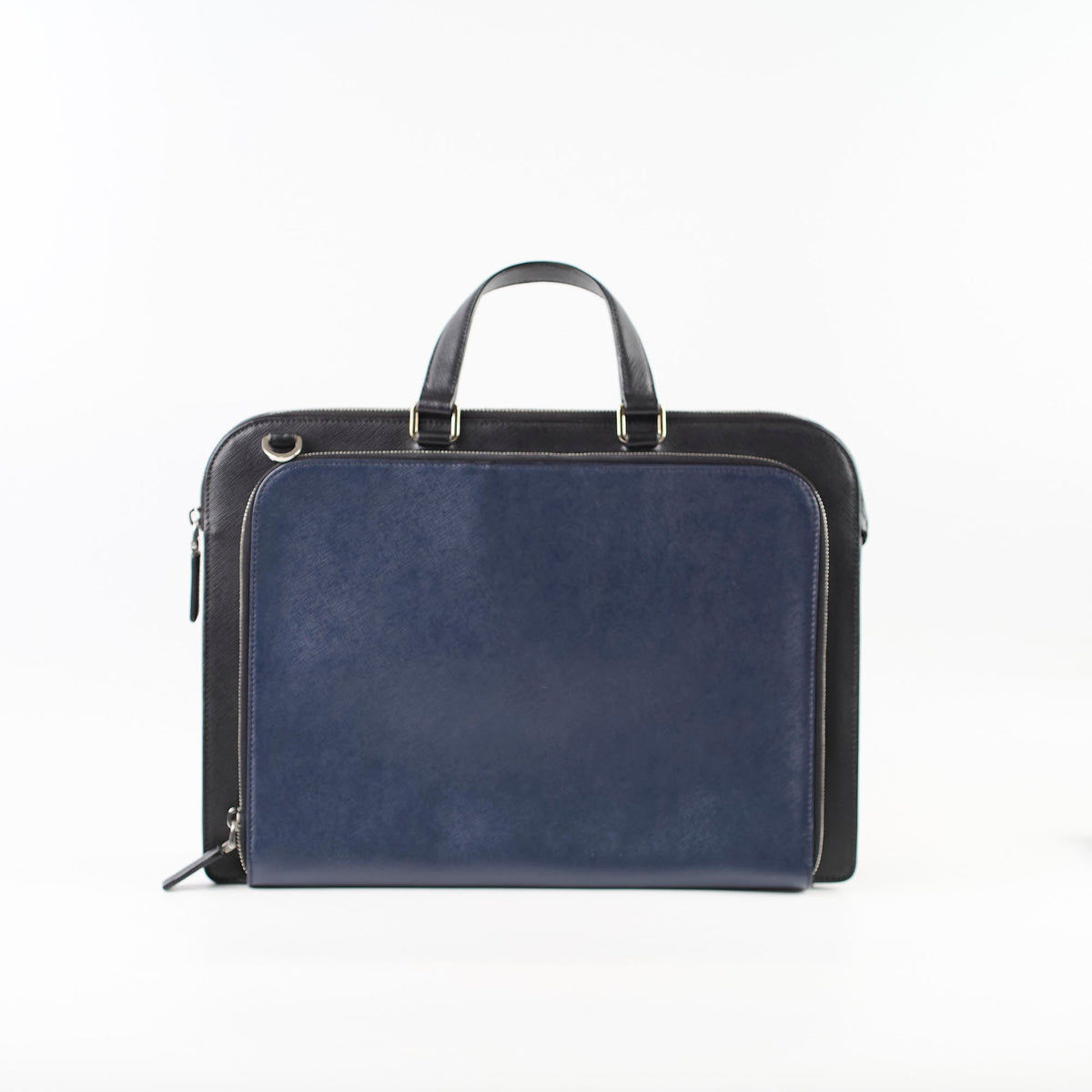 Prada Saffiano Leather Briefcase Crossbody Black - photo 2