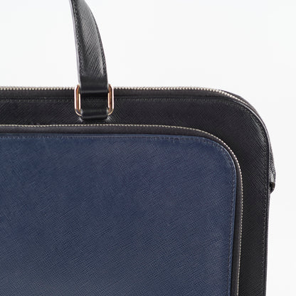 Prada Saffiano Leather Briefcase Crossbody Black - photo 4