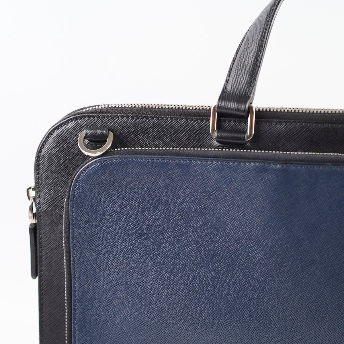 Prada Saffiano Leather Briefcase Crossbody Black - photo 5