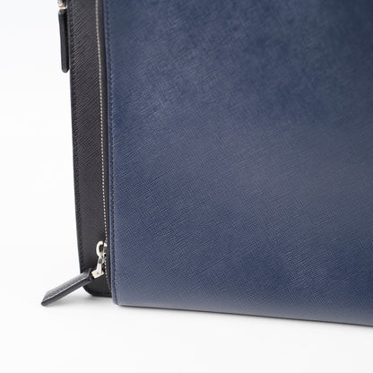 Prada Saffiano Leather Briefcase Crossbody Black - photo 6