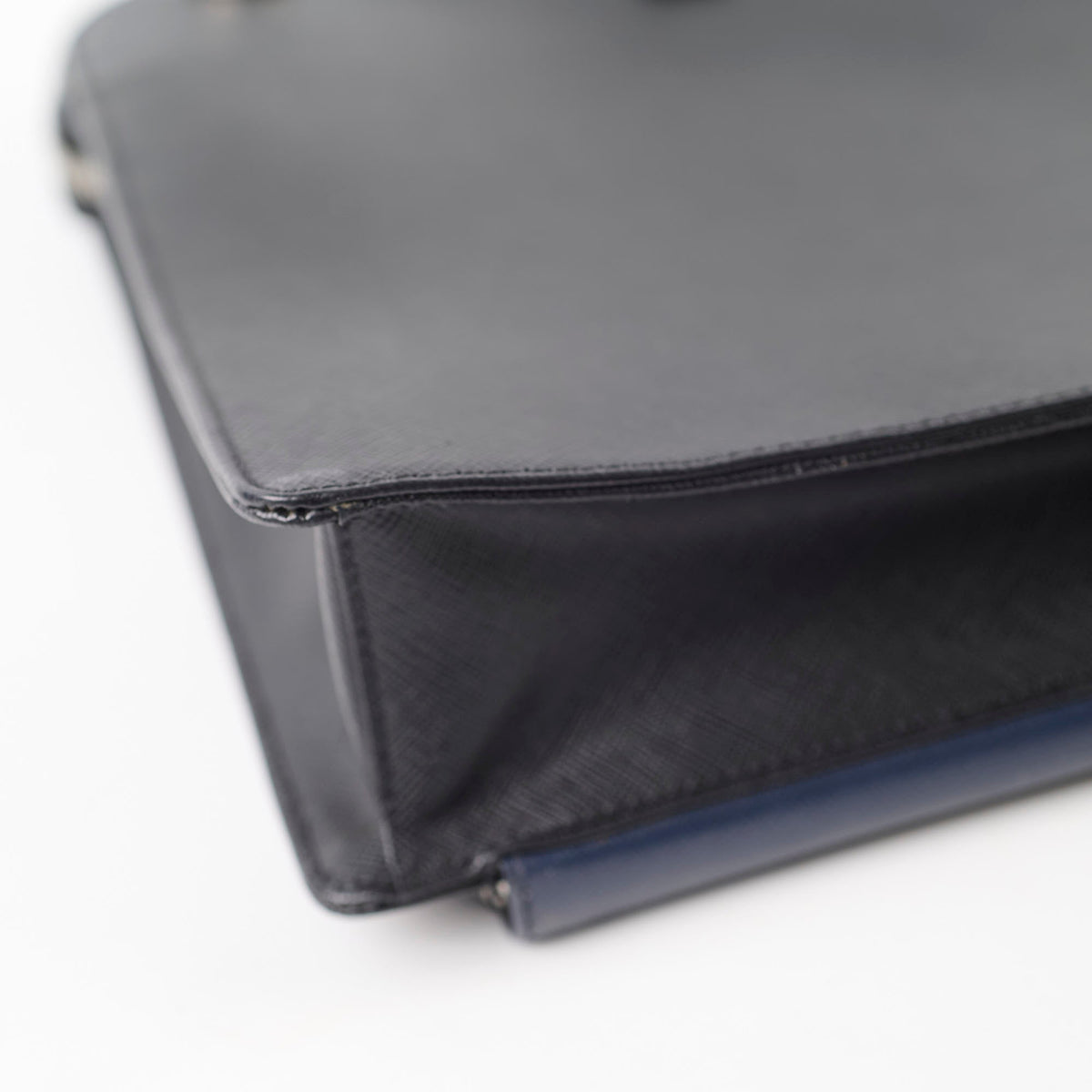 Prada Saffiano Leather Briefcase Crossbody Black - photo 13