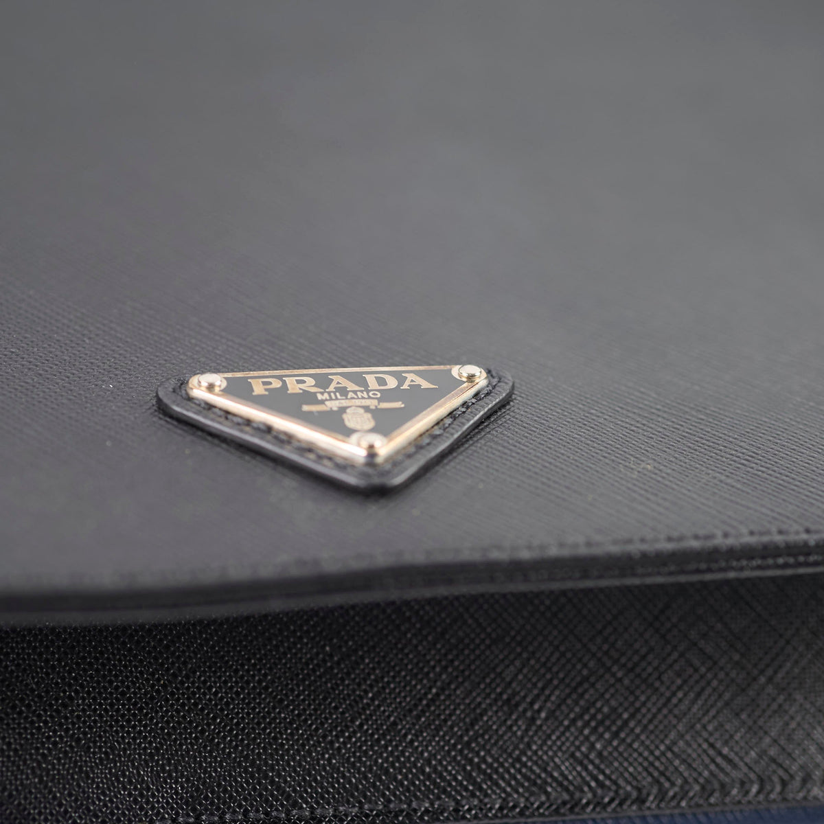 Prada Saffiano Leather Briefcase Crossbody Black - photo 16