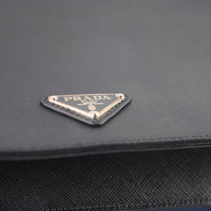 Prada Saffiano Leather Briefcase Crossbody Black - photo 16