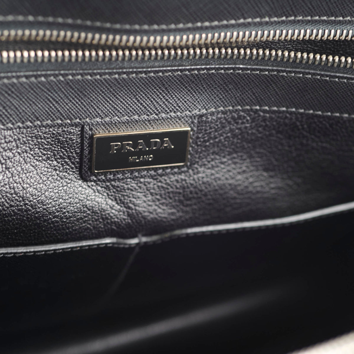 Prada Saffiano Leather Briefcase Crossbody Black - photo 10