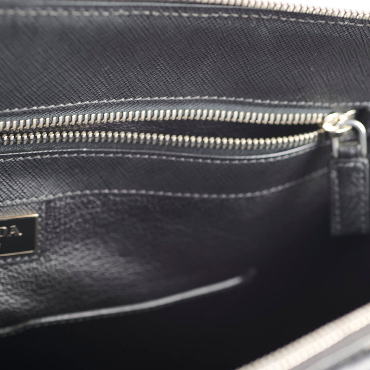 Prada Saffiano Leather Briefcase Crossbody Black - photo 11