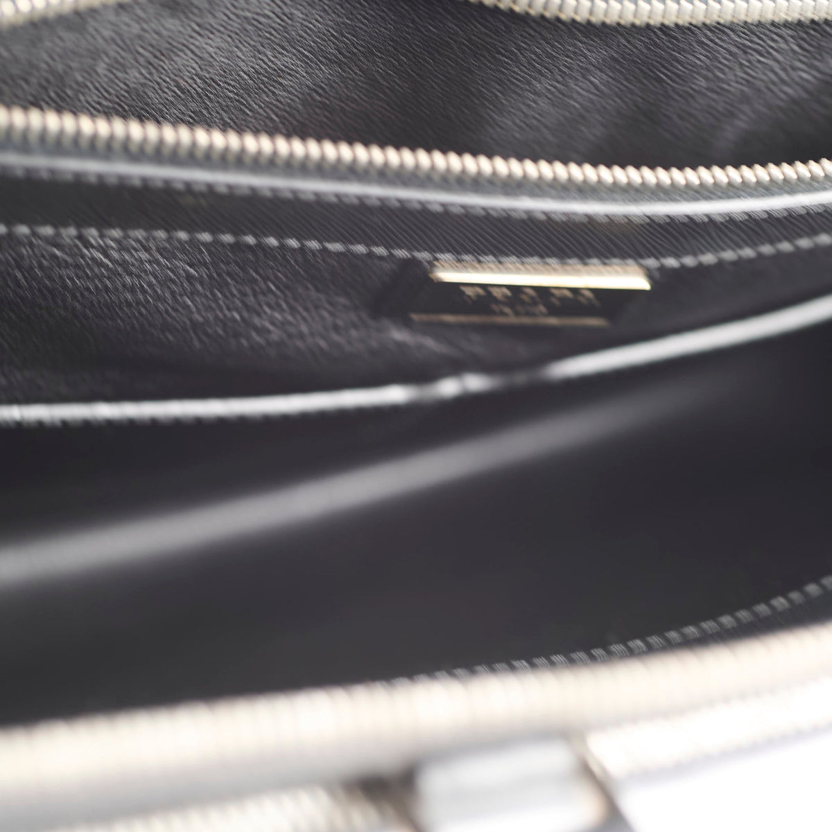 Prada Saffiano Leather Briefcase Crossbody Black - photo 12