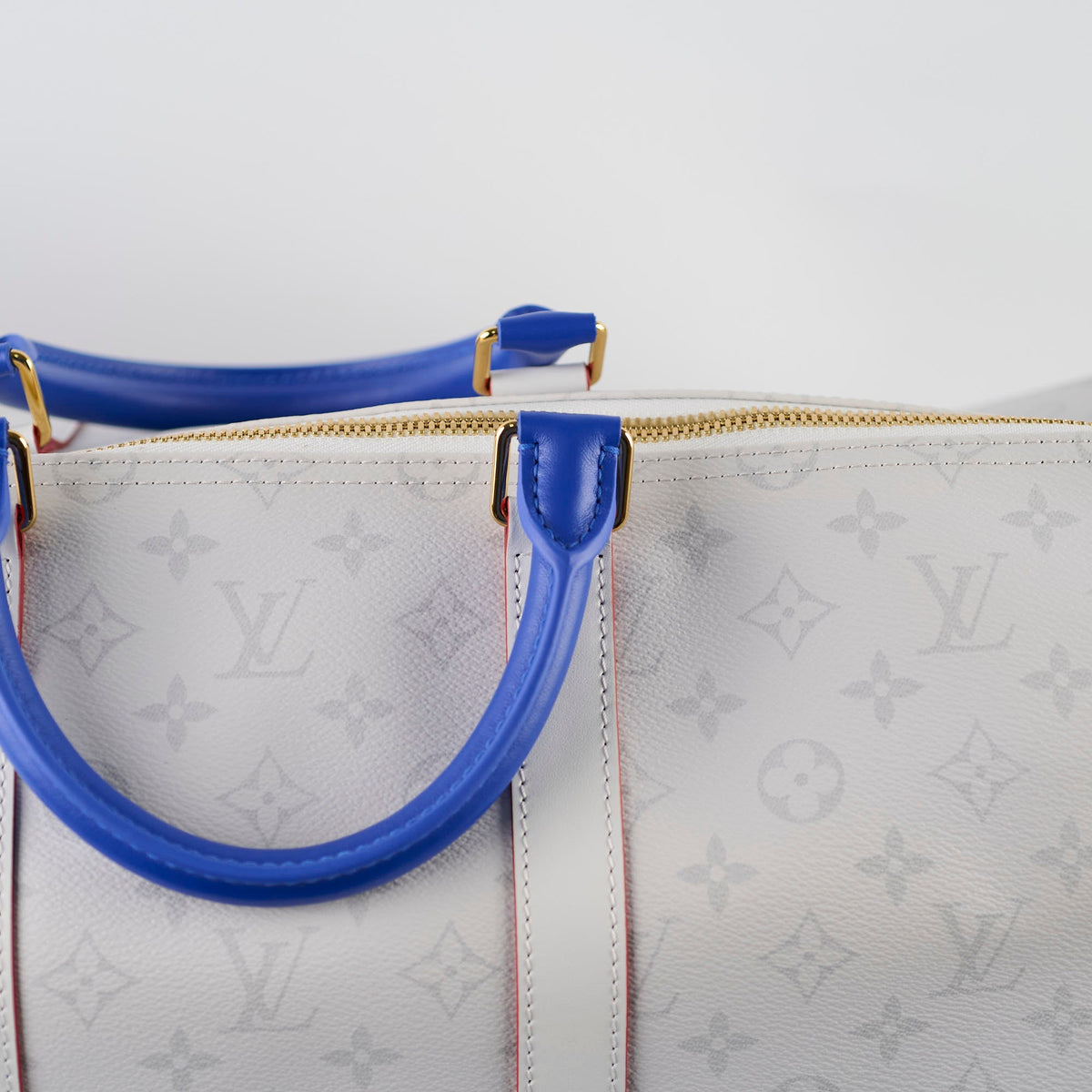 Louis Vuitton x NBA Virgil Abloh Antartica Keepall 55 Bandouliere Monogram Light Grey - photo 4